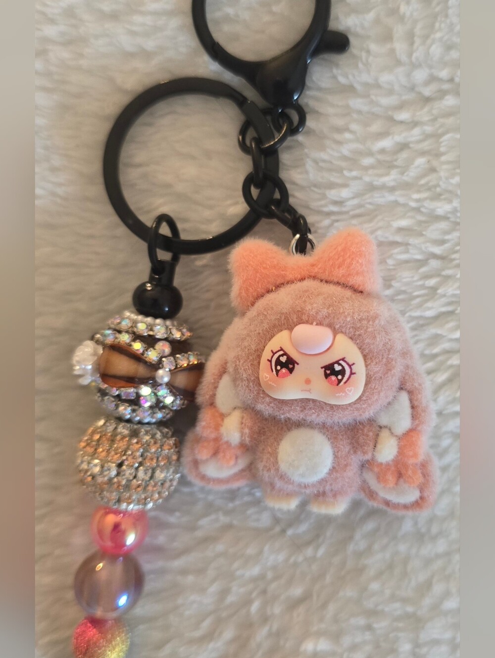 Peach Keychain/Bag Charm - BB3 Rabbit